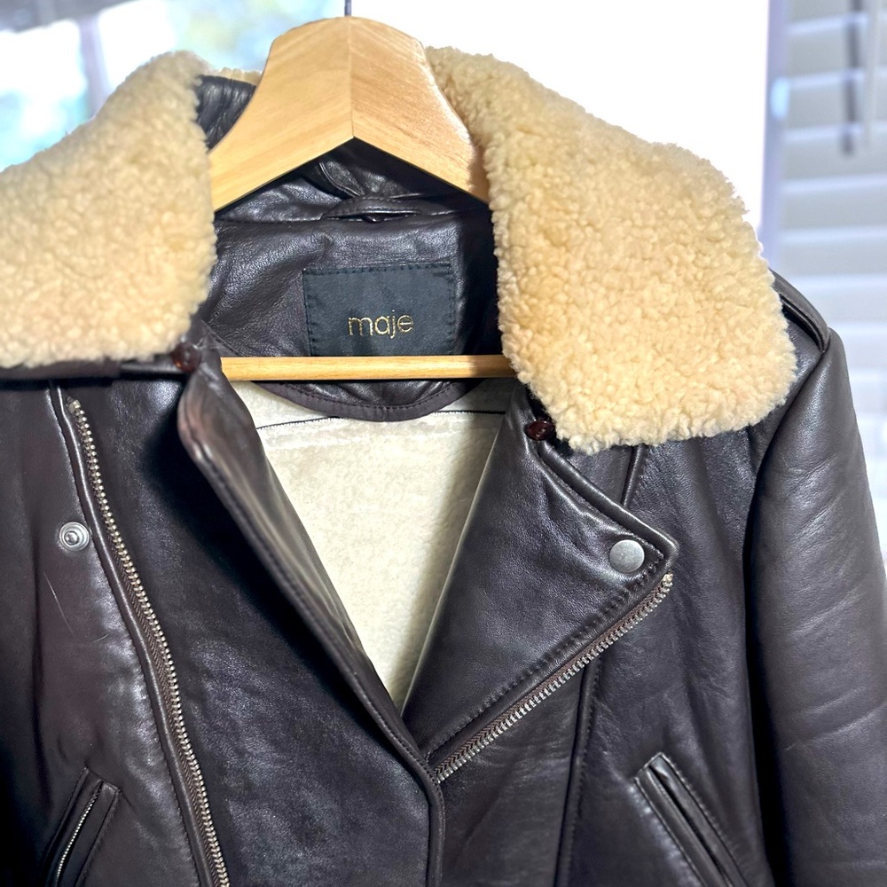 MAJE PARIS leather Jacket